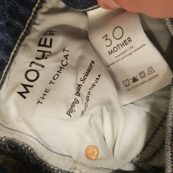 💕MOTHER SUPERIOR💕 Tomcat Jeans Playing With Scissors Cropped Straight Leg 30 - Picture 16 of 16